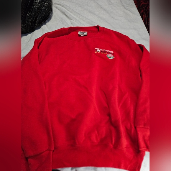 VINTAGE Lee Sport Wisconsin Badgers 2000 Rose Bowl Sweatshirt - Picture 1 of 4